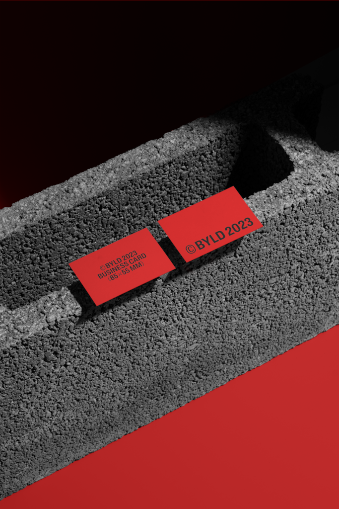 Business Cards 14 — On concrete mockup surface