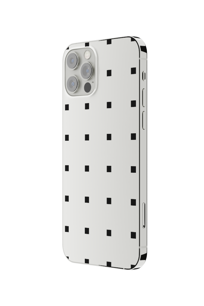 Object 2243 — Phone, silver vertical mockup surface