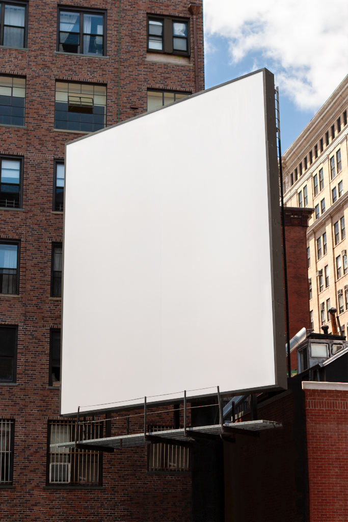 Billboard 2552 — Near buildings mockup surface