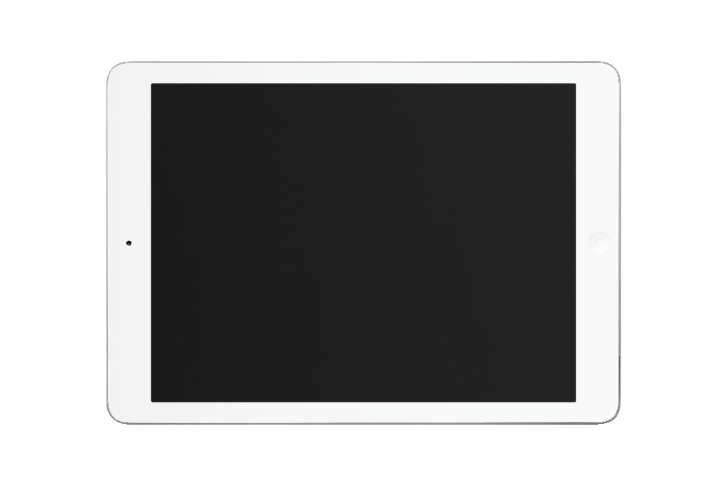 Display 0873 — Tablet, standing horizontal mockup surface