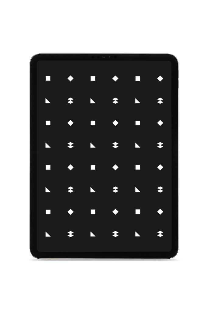 Display 1645 — Tablet, standing vertical mockup surface