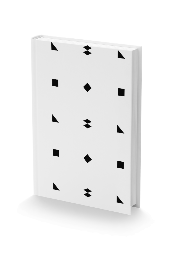 Book 1038 — Hardcover, no jacket, standing mockup surface