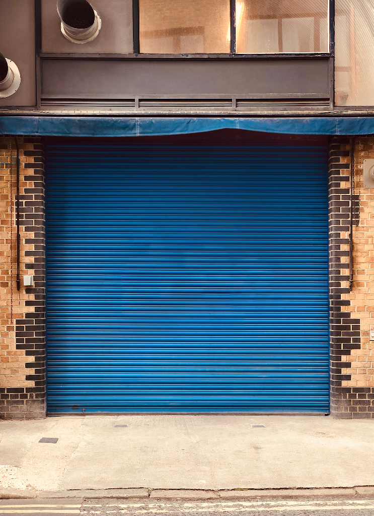 Door 2527 — Corrugated metal mockup surface