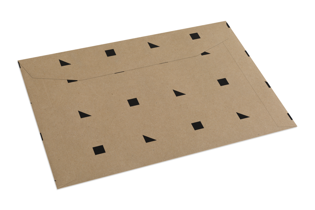 Envelope 1062 — Kraft, back with flap mockup surface