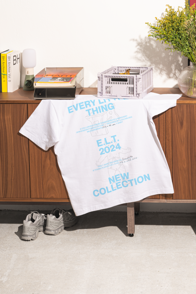 ELT T-Shirt 04 Mockup — Back, hanging mockup surface