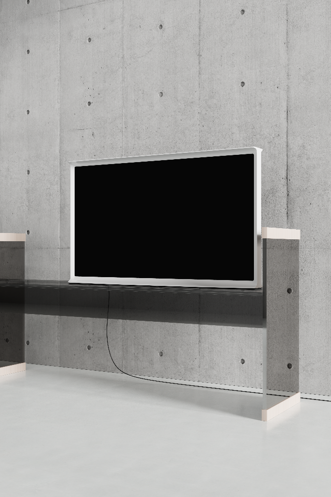 Display 2589 — TV, 55-inch, on table mockup surface