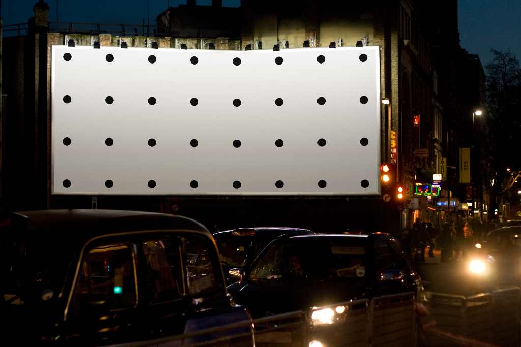 Billboard 0461 — English taxis mockup surface