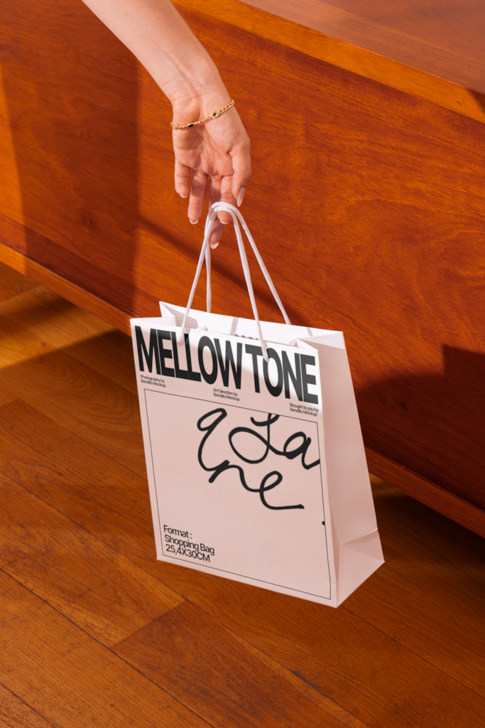 MT Shopping Bag 02 — Held mockup surface