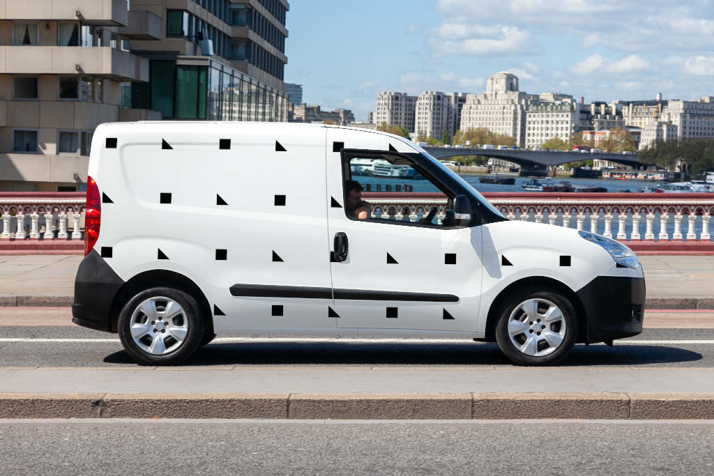 Van 1949 — Passenger side mockup surface