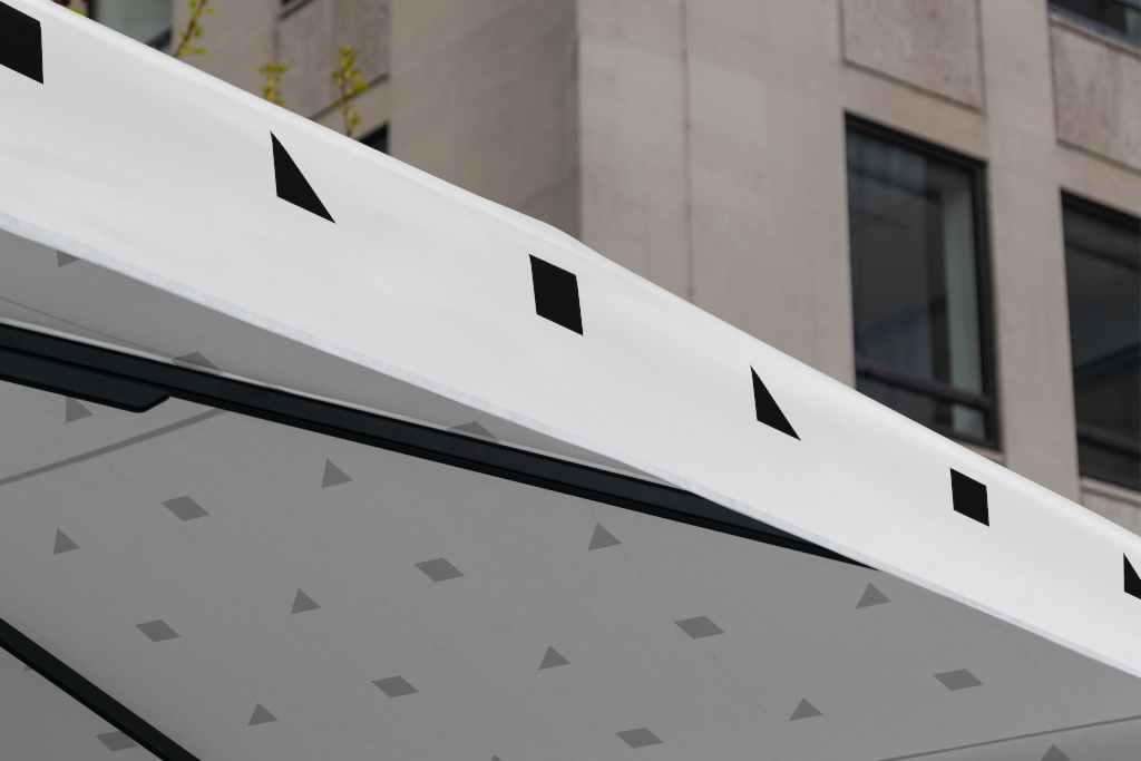 Furniture 2282 — Patio umbrella detail mockup surface