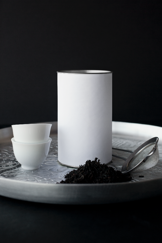 Container 2470 — Tube, on tray mockup surface