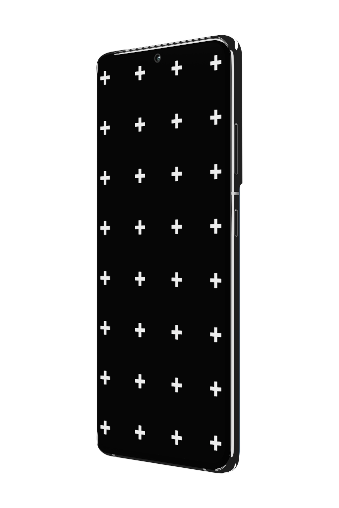 Display 2371 — Phone, silver vertical mockup surface