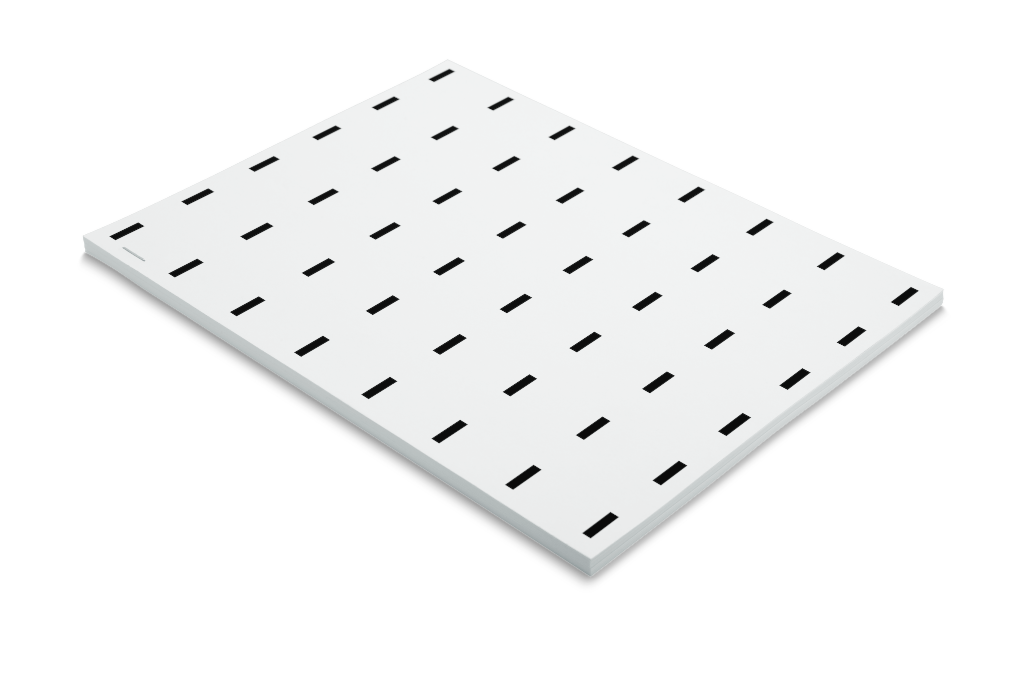 Booklet 0268 — Stapled corner, closed mockup surface