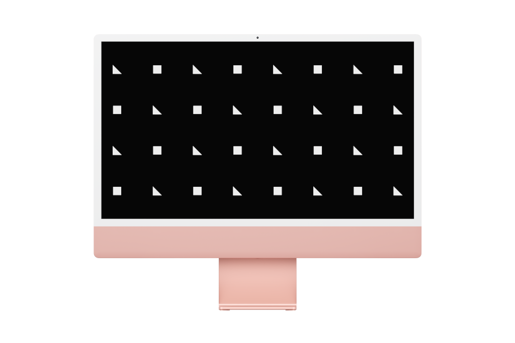 Display 2435 — 24-inch, pink mockup surface
