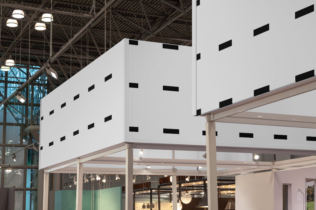 Sign 1616 — Trade show, panels mockup surface