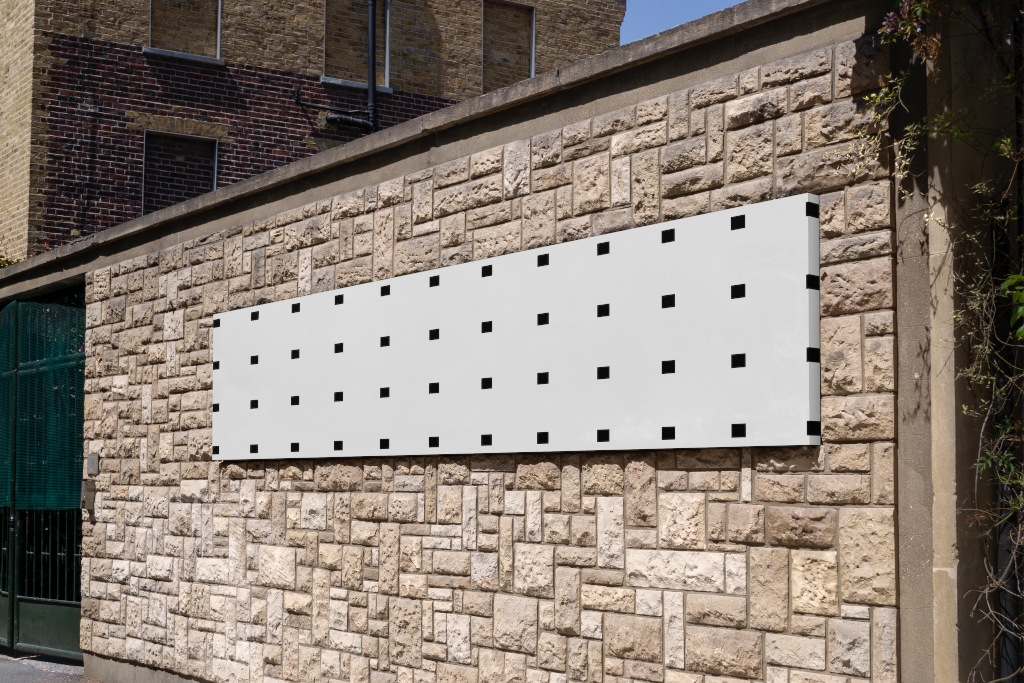 Sign 2488 — On wall mockup surface