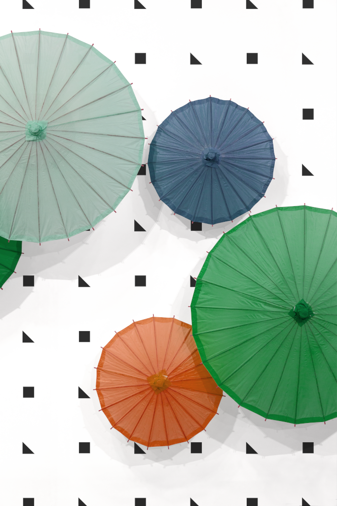 Wall 1960 — With umbrellas mockup surface