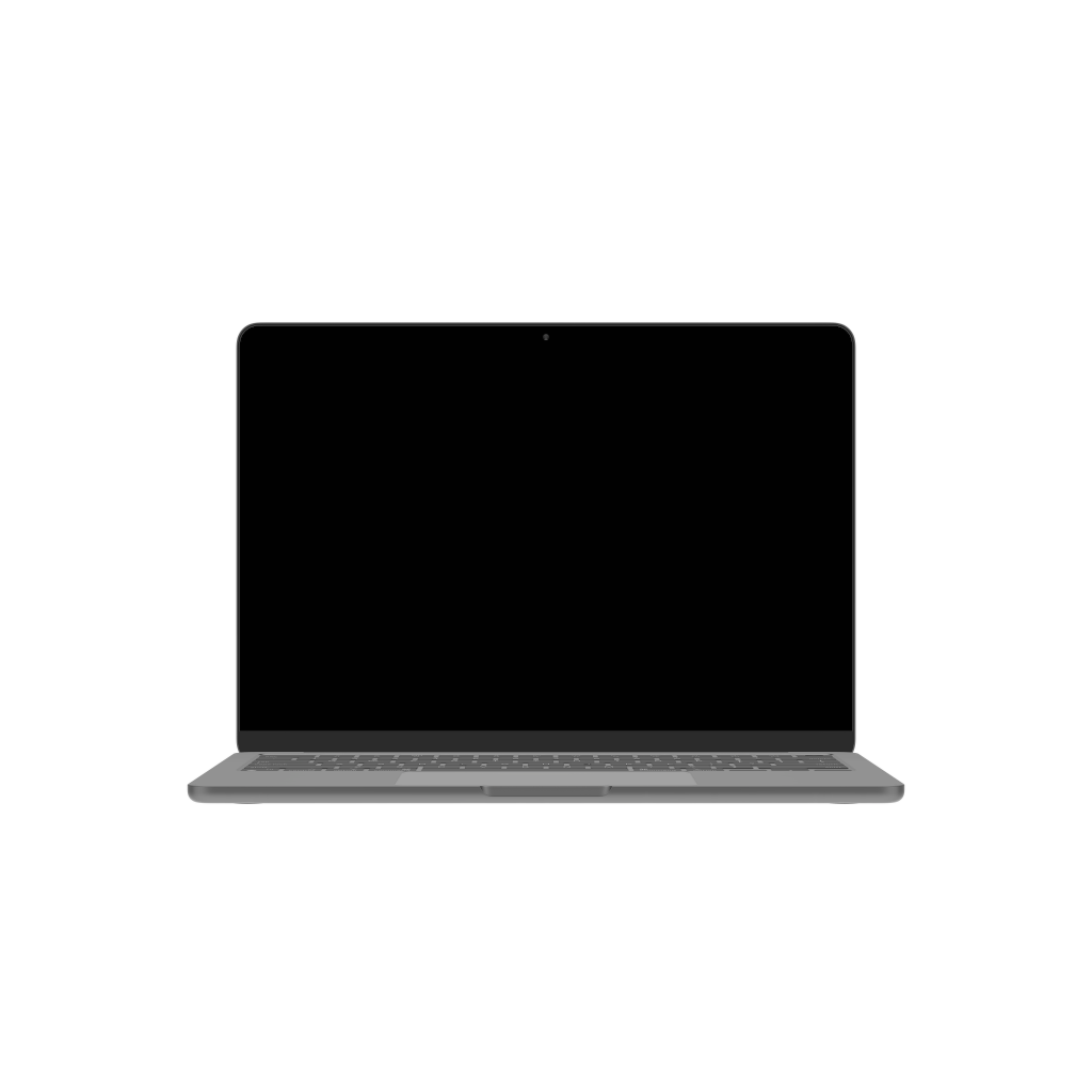 Plus Display 8081 — Laptop mockup surface