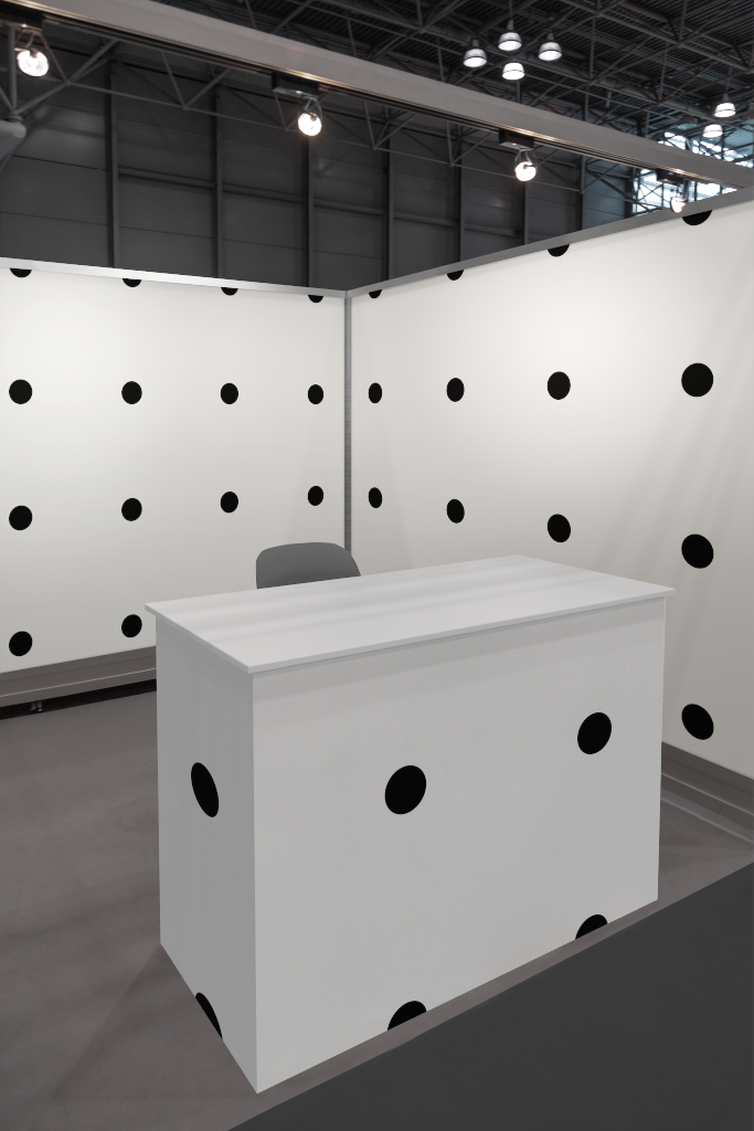 Furniture 1419 — Counter, at trade show mockup surface