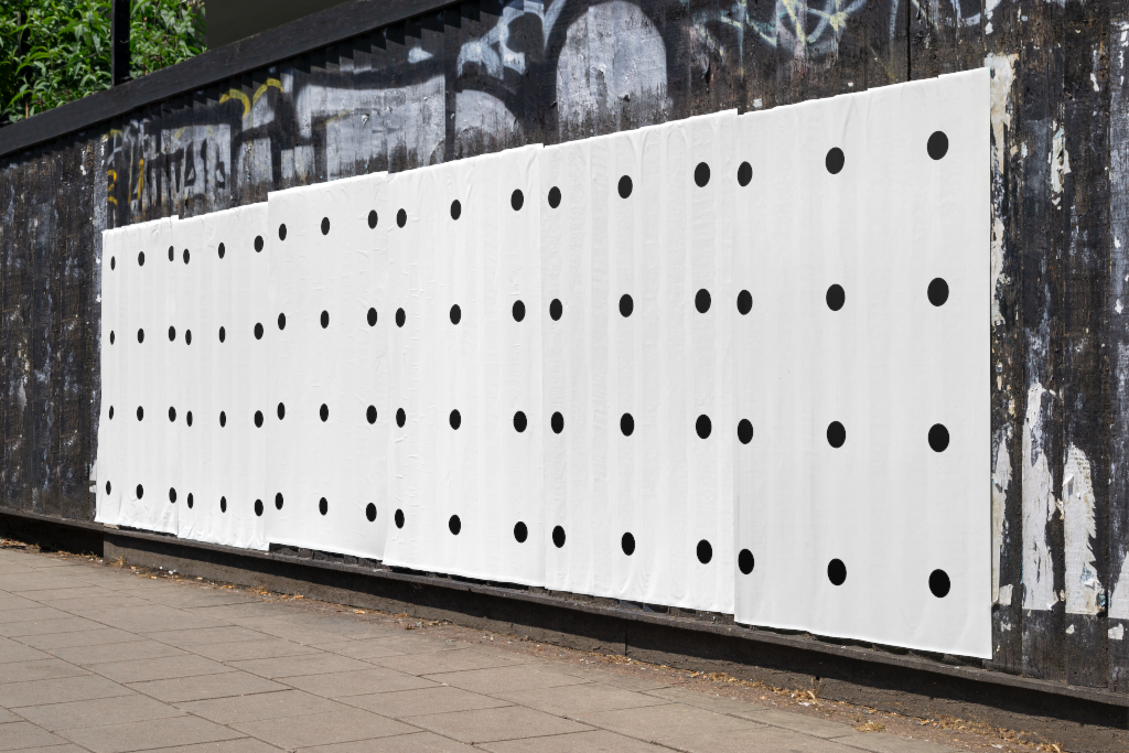 Poster 2481 — Wheatpaste, on wall mockup surface