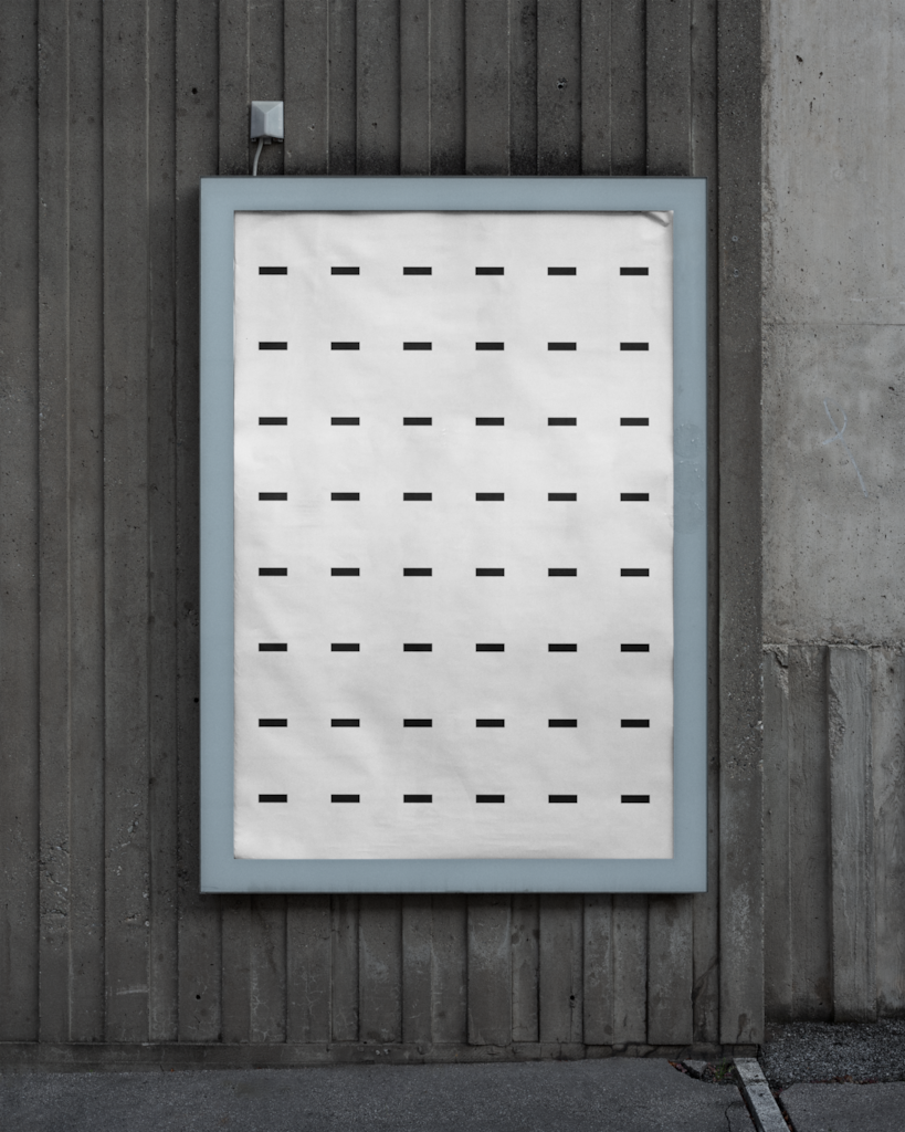 Poster 19 — Framed, on wall mockup surface