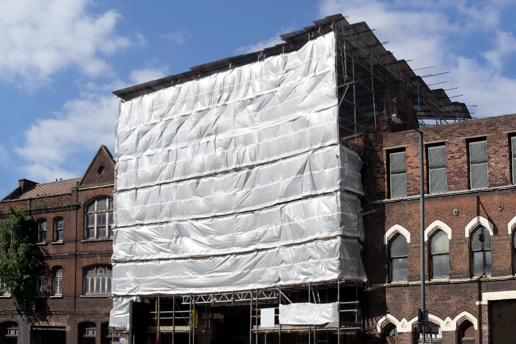 Billboard 2267 — Scaffold enclosure mockup surface
