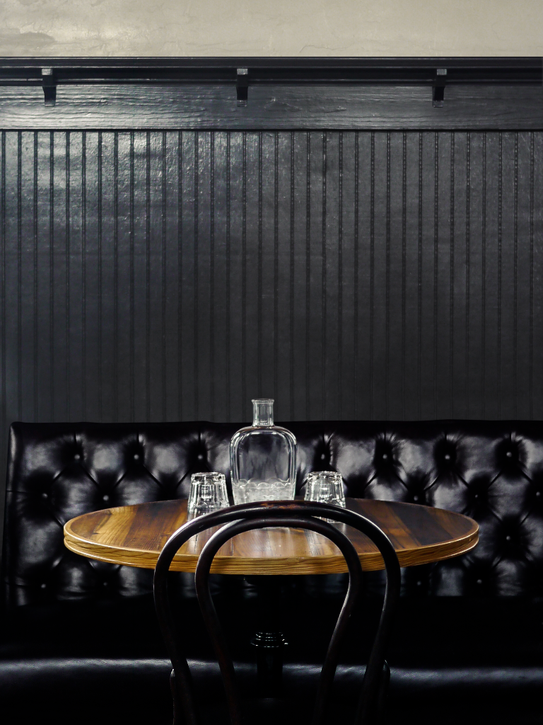 Wall 2084 — Wood, with table mockup surface