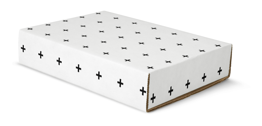 Box 0010 — Uncoated white mockup surface