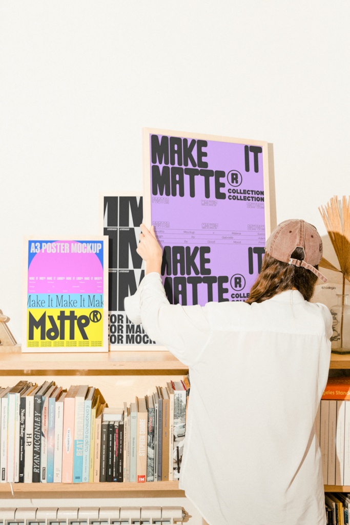 MIM Poster 46 Mockup — Framed, multiple mockup surface