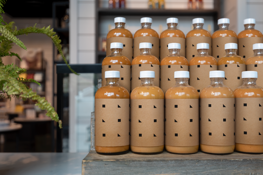 Bottle 1970 — Multiple, on display mockup surface