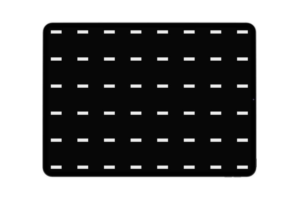 Display 2381 — Tablet, gray horizontal mockup surface