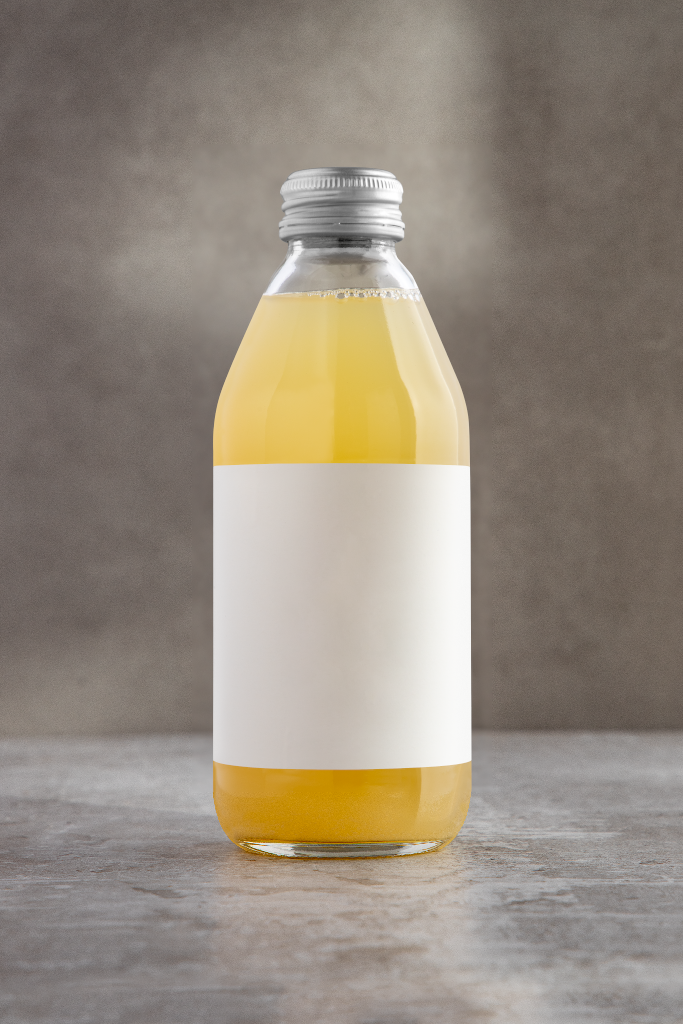 Bottle 2251 — With label mockup surface