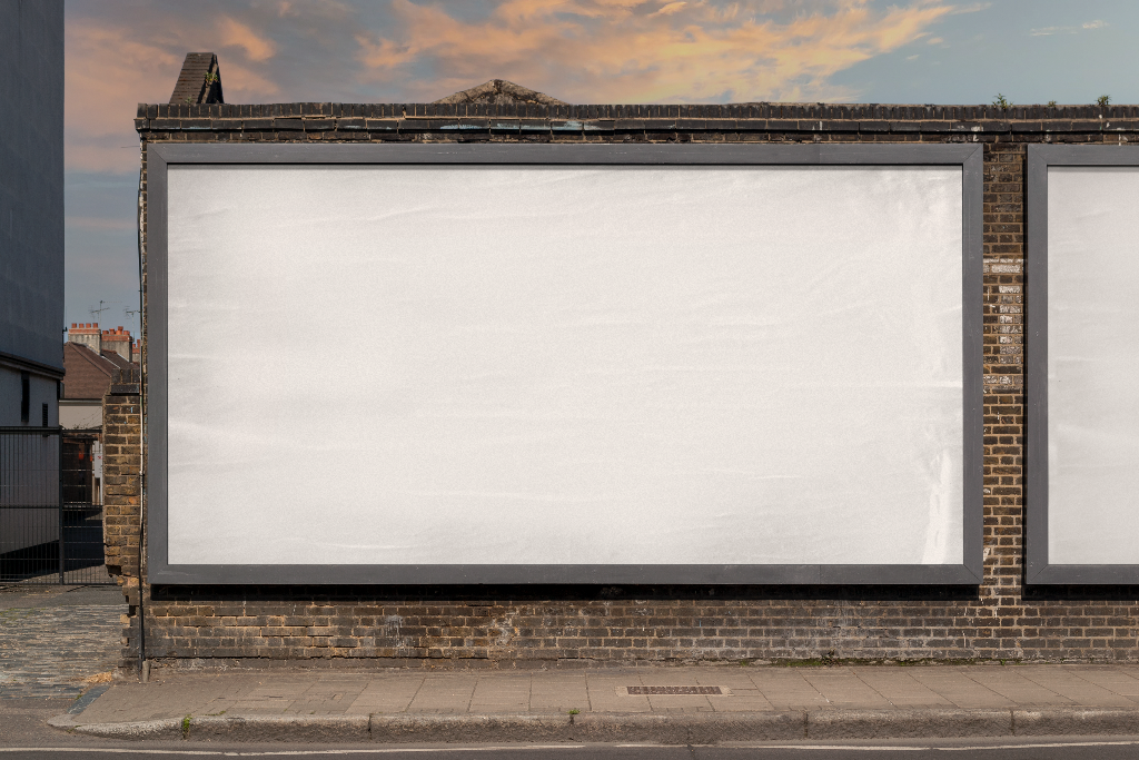 Billboard 2480 — Multiple, on wall mockup surface