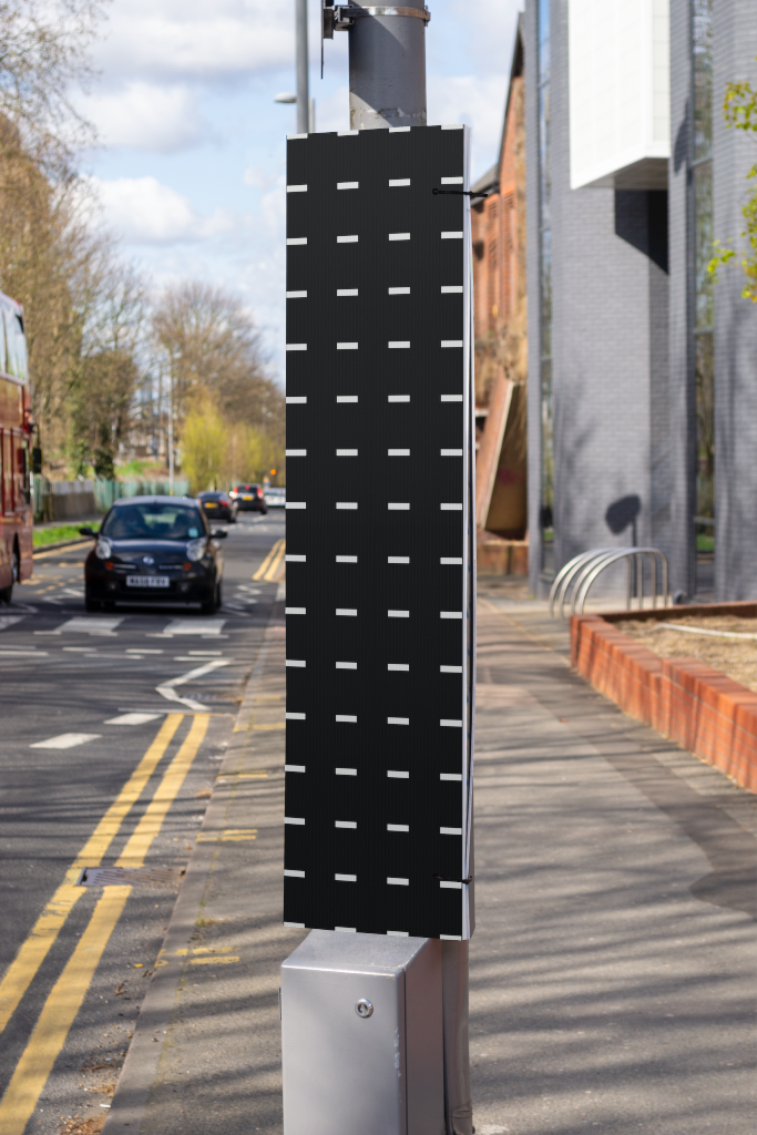 Sign 2295 — On post mockup surface