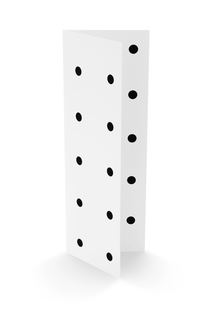 Brochure 1320 — Half fold, open mockup surface