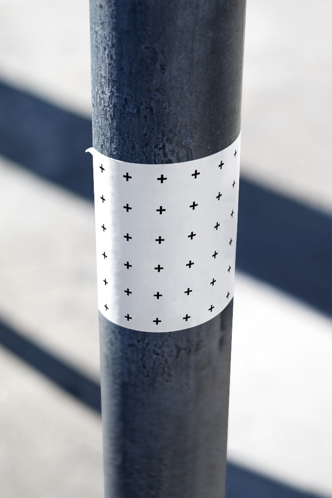 Sticker 1722 — On light pole mockup surface
