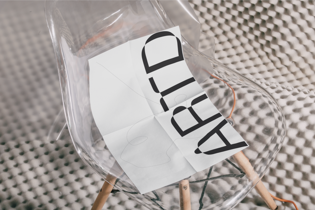 Poster C03 036 — On chair mockup surface