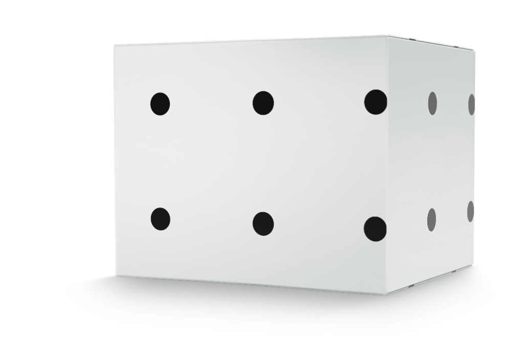 Box 0505 — Wide, 4x depth mockup surface