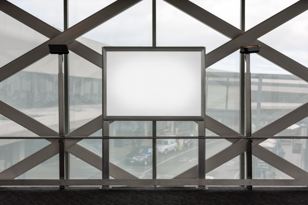 Poster 2576 — Backlit, at airport mockup surface