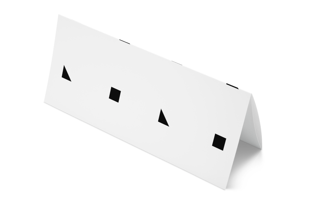 Flyer 0358 — Folded, tent mockup surface