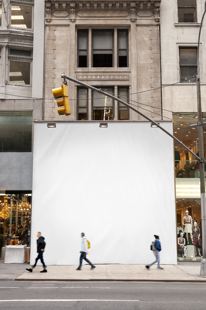 Wall 2565 — Hoarding board mockup surface