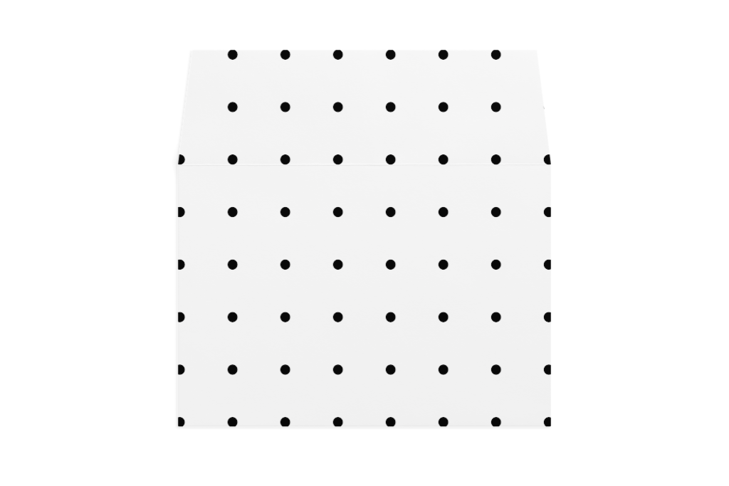 Envelope 1180 — Front, open mockup surface