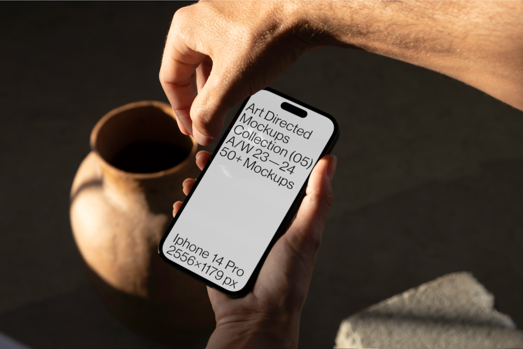 Iphone 14 Pro C05-049 — Phone mockup surface