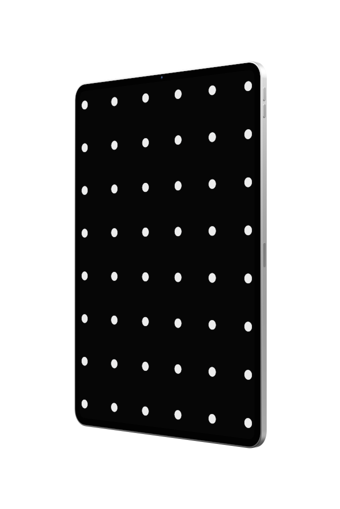 Display 2400 — Tablet, silver vertical mockup surface