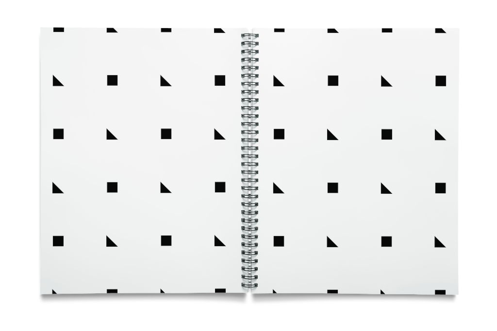 Booklet 0280 — Black wire, open mockup surface